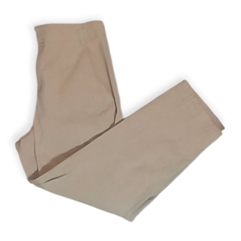 A New Day Women’s 12 Beige Khaki Straight Leg Stretch Chino Pants Casual W